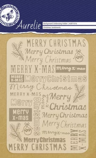 Embossing Folder - Christmas Sentiments