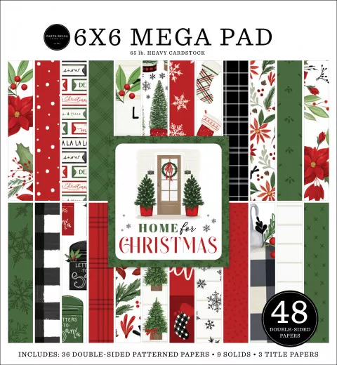 Home For Christmas 6x6 Mega Paper Pad