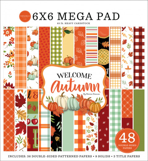 Welcome Autumn 6x6 Mega Paper Pad