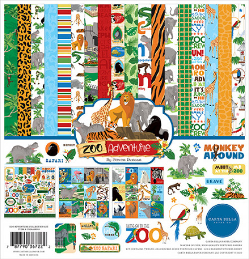 Zoo Adventure 12x12 Collection Kit