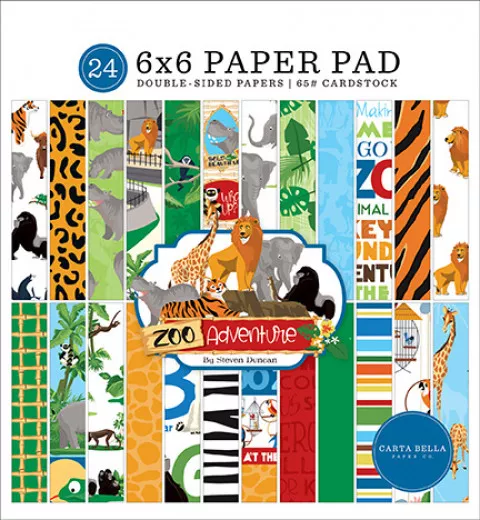 Zoo Adventure 6x6 Paper Pad