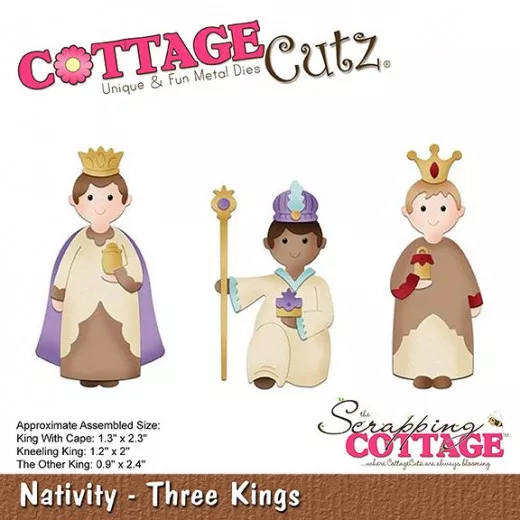 CottageCutz Die - Nativity-Three Kings