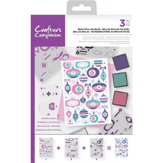 Clear Stamps - Background Layering Beautiful Baubles