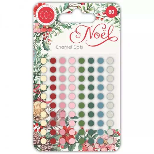 Adhesive Enamel Dots - Noel