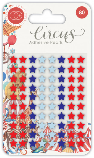 Adhesive Enamel Stars - Circus