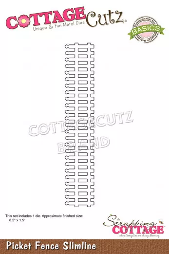 CottageCutz Slimline Dies - Picket Fence