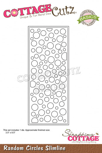 CottageCutz Slimline Dies - Random Circles