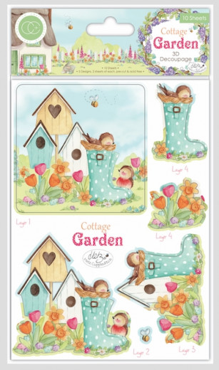 3D Decoupage Set - Cottage Garden