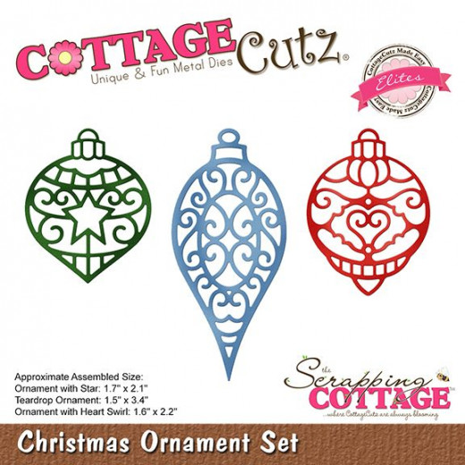 CottageCutz Dies - Christmas Ornament Set