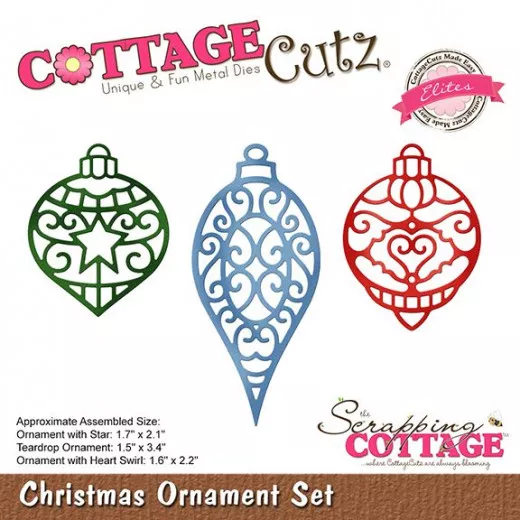 CottageCutz Dies - Christmas Ornament Set