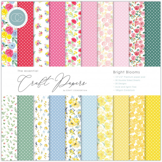 Bright Blooms 12x12 Paper Pad