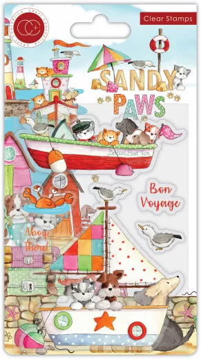 Clear Stamps - Sandy Paws Bon Voyage