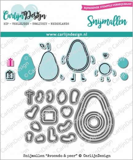 CarlijnDesign Cutting Die - Avocado and Pear