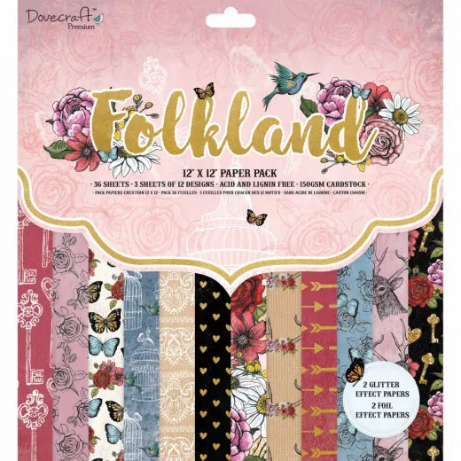 Folkland 12x12 Paper Pad