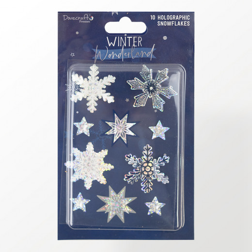 Winter Wonderland Holographic Snowflakes