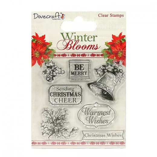 Clear Stamps - Winter Blooms Holly and Bells