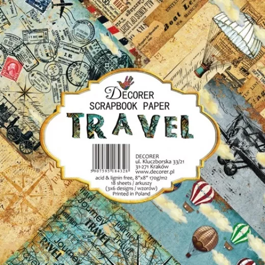 Travel 8x8 Paper Pack