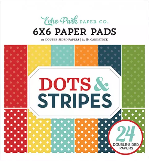 Dots and Stripes Summer 6x6 Paper Pad