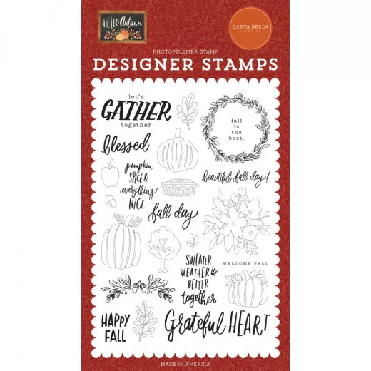 Clear Stamps - Fall Day, Hello Autumn