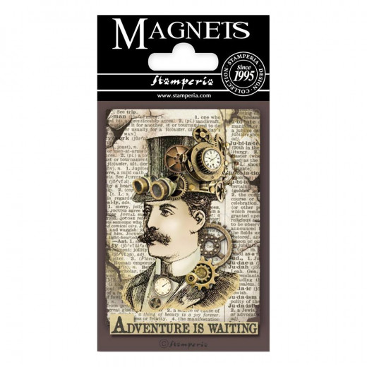 Stamperia Magnet - Man, Voyages Fantastiques