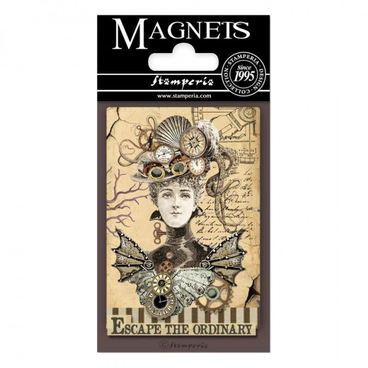 Stamperia Magnet - Woman, Voyage Fantastiques