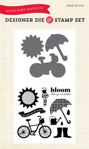 Die and Stamp Combo Set - Bloom Where Youre Planted