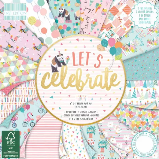 Lets Celebrate 6x6 Paper Pad