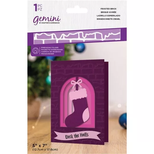 Gemini Embossing Folder - Frosted Brick