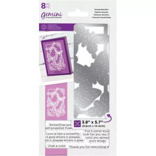 Gemini Clear Stamps and Die - Dancing Butterflies