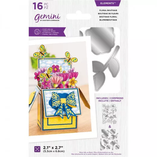 Gemini Clear Stamps and Die - Floral Boutique