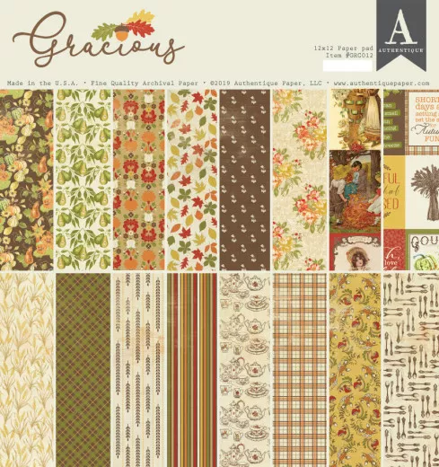 Gracious 12x12 Paper Pad