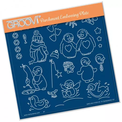 Groovi Lindas Penguins Square Plate