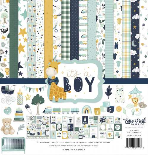 Its A Boy 12x12 Collection Kit