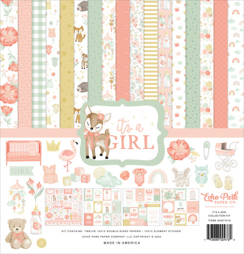 It's A Girl 12x12 Collection Kit