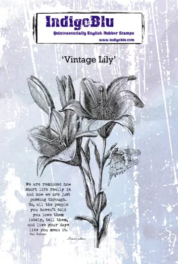 Mounted Stamps - Vintage Lily