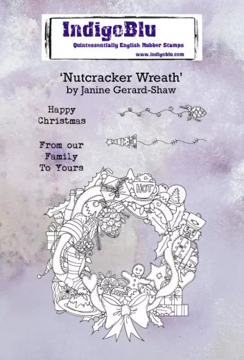 Rubber Stamps - Nutcracker Wreath