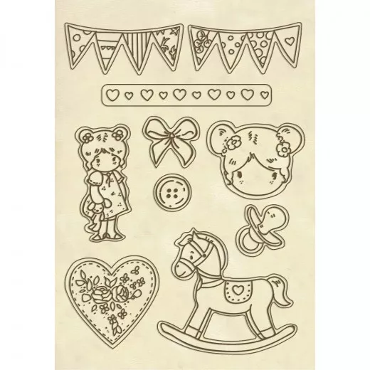 Stamperia Wooden Shapes - Little Girl