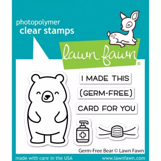 Lawn Fawn Clear Stamps - Germ-Free Bear