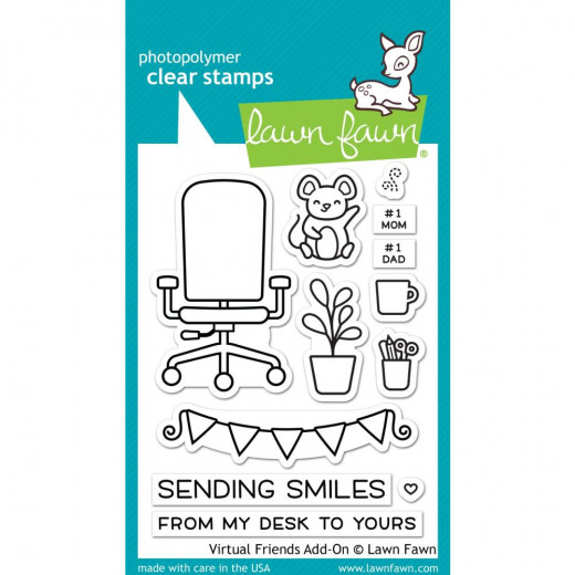 Lawn Fawn Clear Stamps - Virtual Friends Add-On