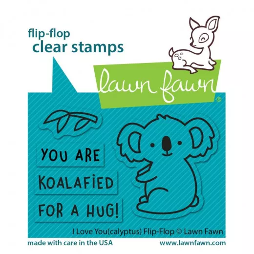 Lawn Fawn Clear Stamps - I Love You (Calyptus) Flip-Flop