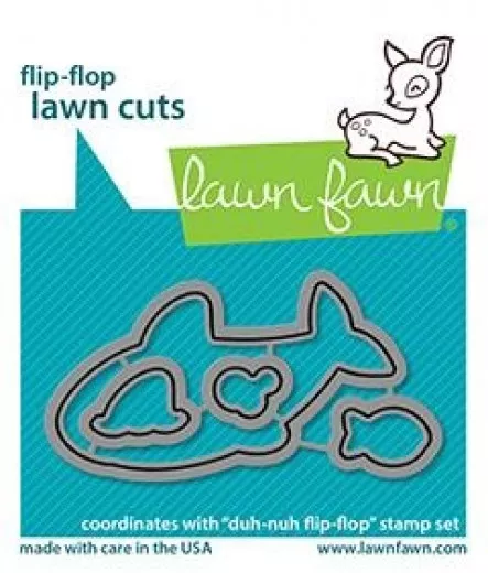 Lawn Cuts Custom Craft Dies - Duh-nuh Flip-Flop