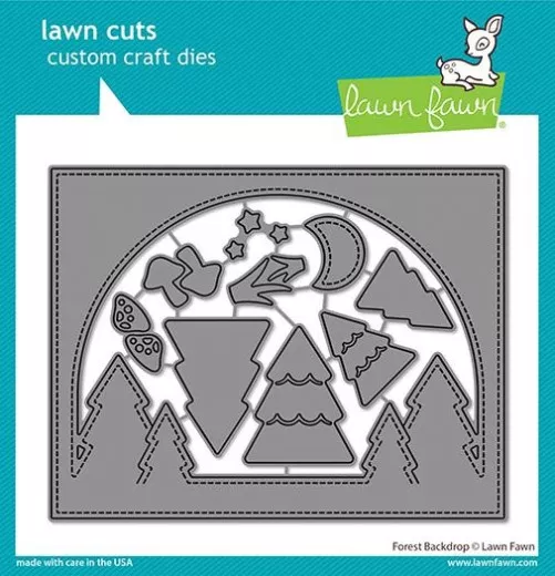 Lawn Cuts Custom Craft Dies - Forest Backdrop