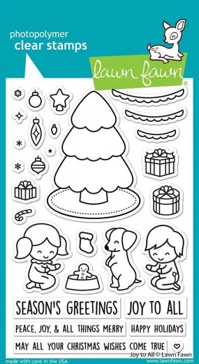 Lawn Fawn Clear Stamps - Joy To All