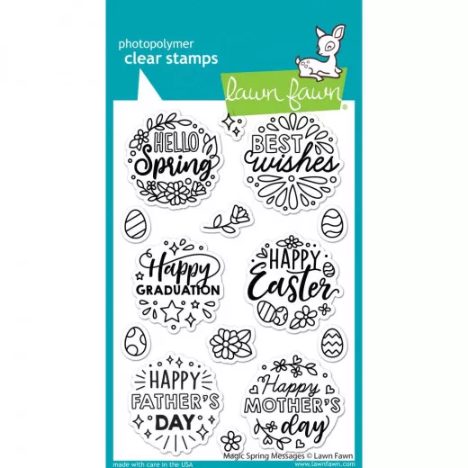 Lawn Fawn Clear Stamps - Magic Spring Messages