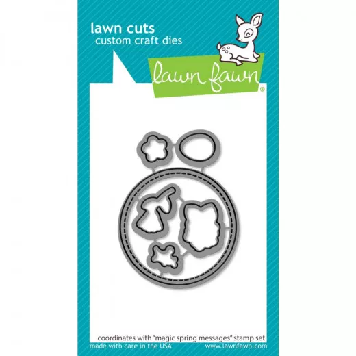 Lawn Cuts Custom Craft Dies - Magic Spring Messages