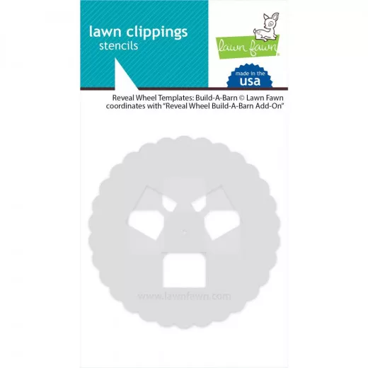 Lawn Clippings Stencils - Reveal Wheel Templates Build-A-Barn