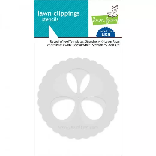 Lawn Clippings Stencils - Reveal Wheel Templates Strawberry