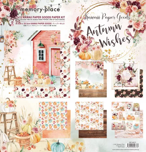 Memory Place Kawaii Goods Autumn Wishes 12x12 Paper Pack