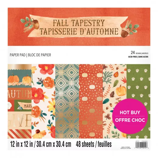 Fall Tapestry 12x12 Paper Pad