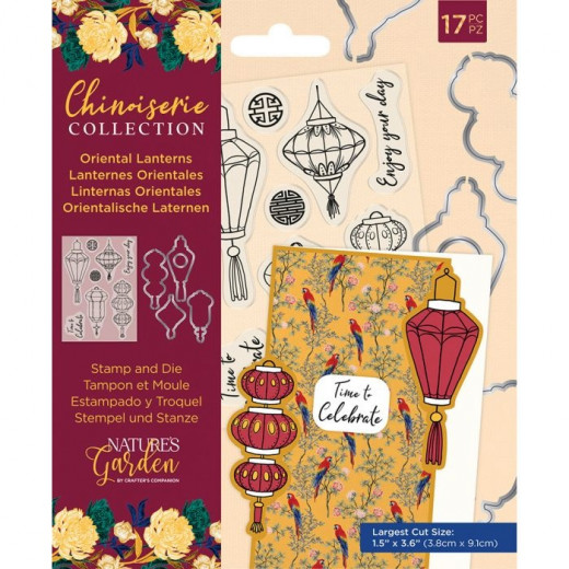 Clear Stamps and Die - Chinoiserie Collection Oriental Lanterns